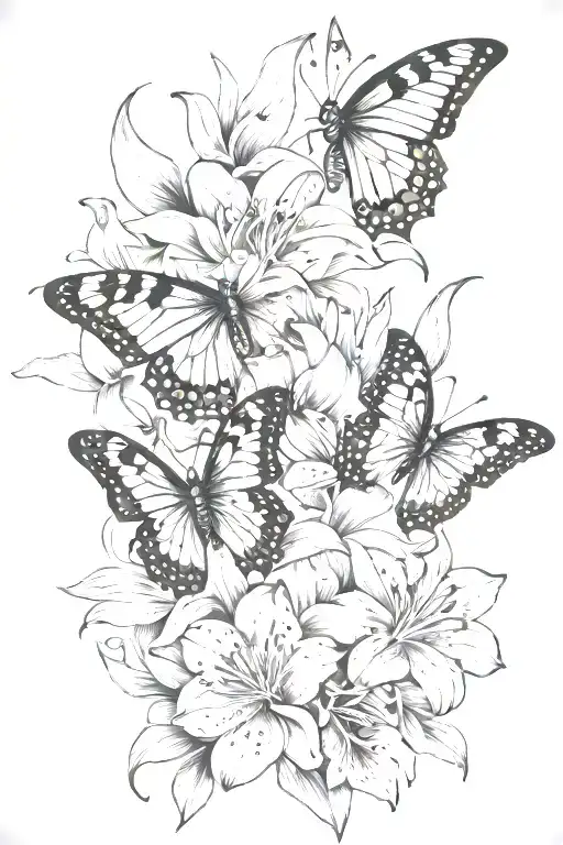Butterflys And Lilys