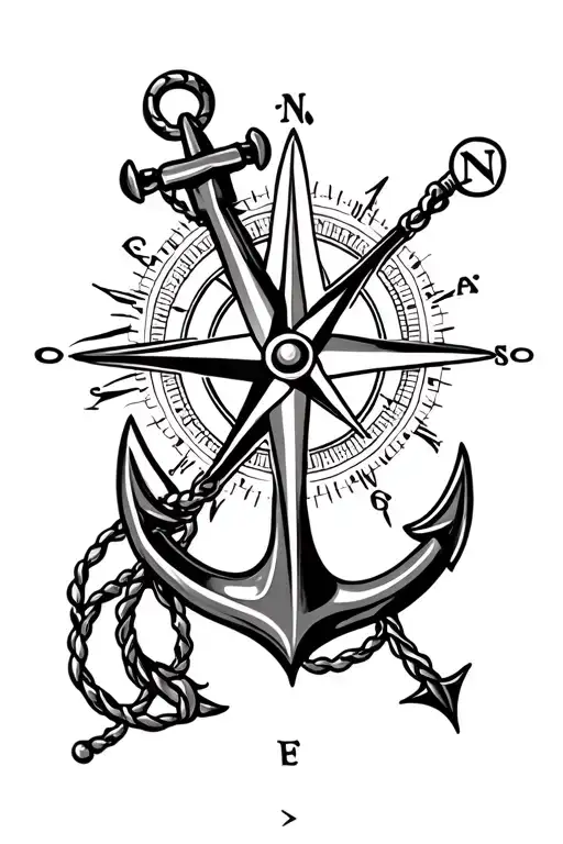Compass And An Anchor