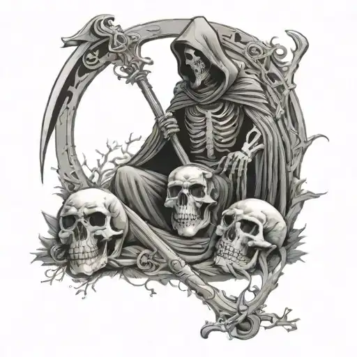 Skull Reaper Graveyard Scene