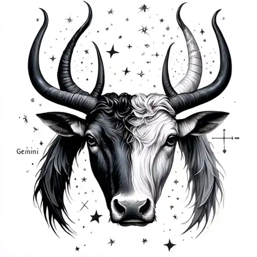 Astrology Taurus And Gemini Constellation Intertwined