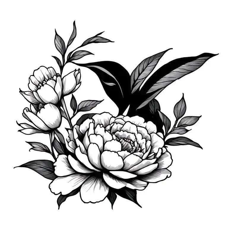 Peonies Flower Love Letter Written