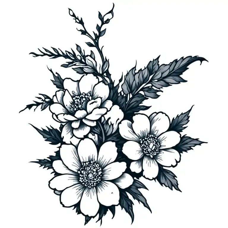 Peonies Flower W Aries Constellation