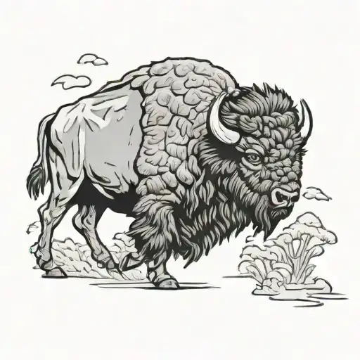 Buffalo Running