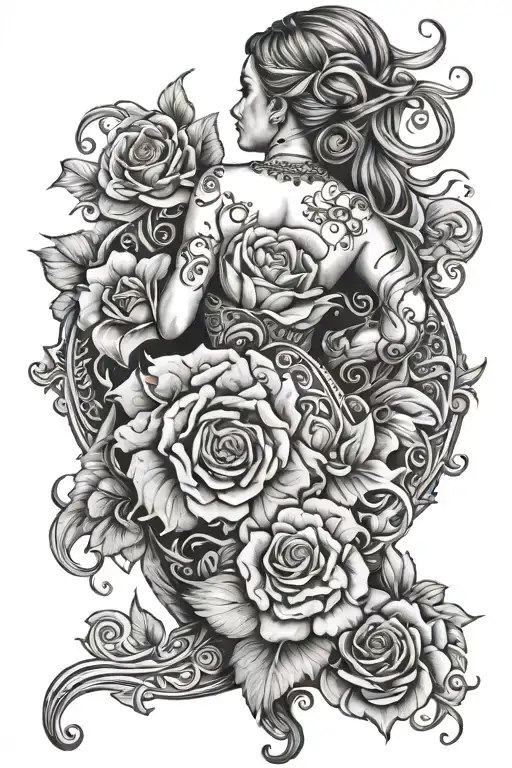 Full Back Tattoo Women