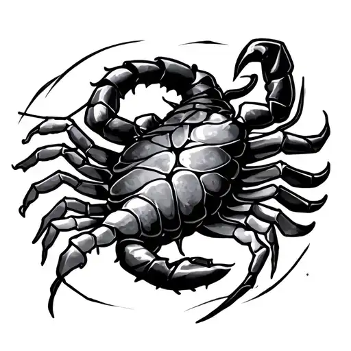 Scorpio And Sagittariu Signs Intertwined