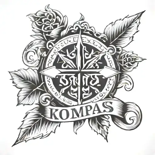 Kompas Text Traditional Style