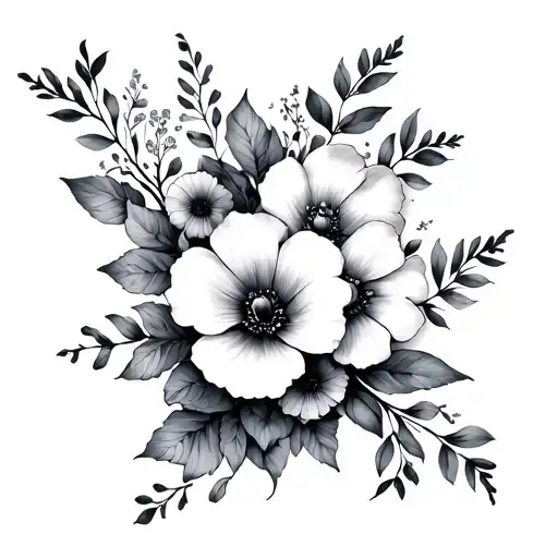 Feminine Flowers That Wrap Around Wrist