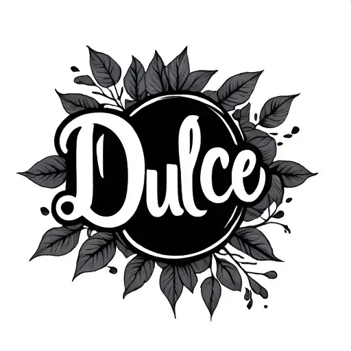 Cursive Name Of Dulce