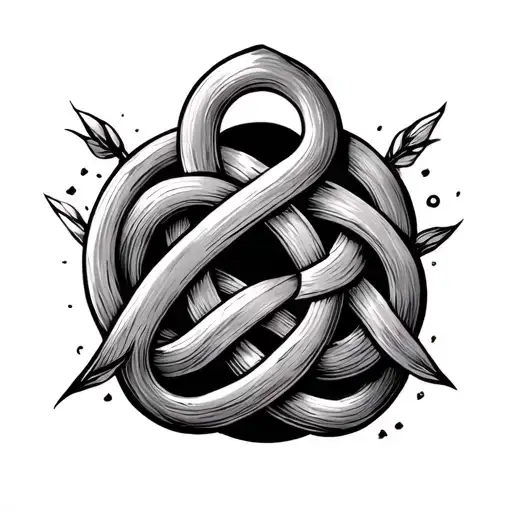 Cetick Knot Design Incorporating Elements Forearm