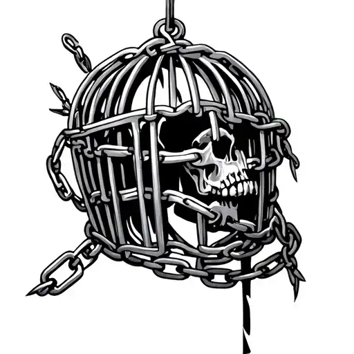 Cage And Chain Wrapped