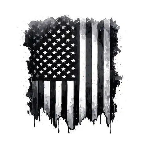 Tattered American Flag