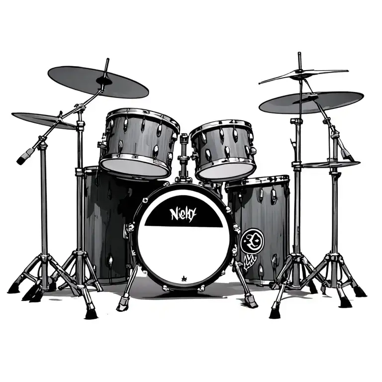 Nick Menza Drum Kit In Holy Wars Punishment Due