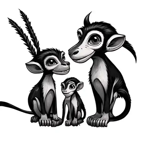 Anchla Family And A Timon