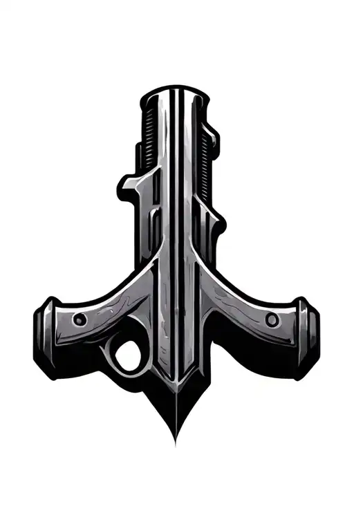 Letter P Shaped Like A Gun