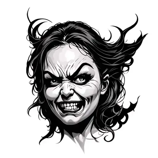 Angry Women Face