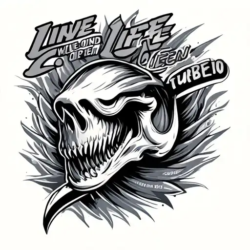 Turbo With Live Life Wide Open Around It Realistic