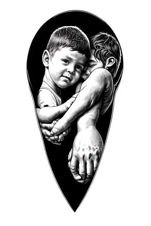 Leg Sleeve Honoring My Son Holding Hands