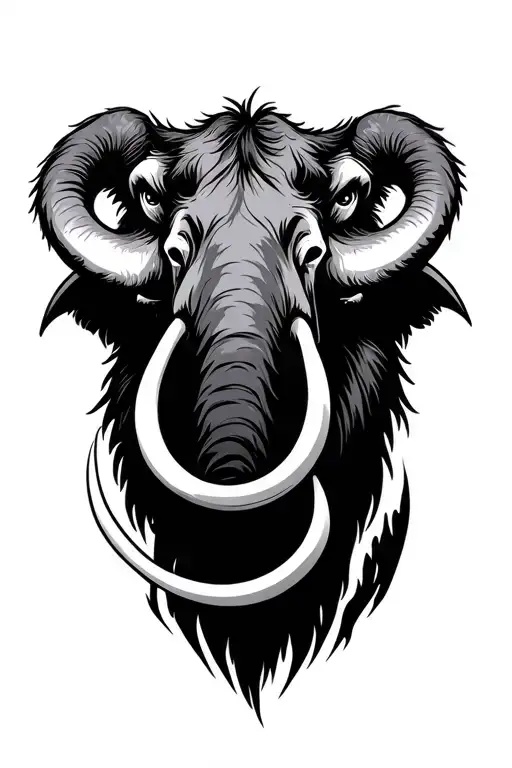Black Mammoth Head