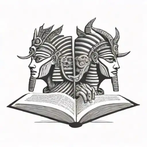 Egyptian God Toth Book Open