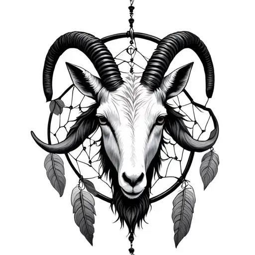 Capricorn Goat Dream Catcher