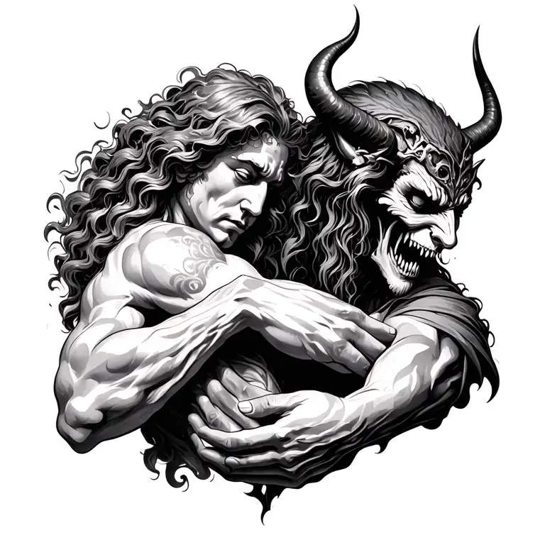 God Pulling My Left Arm And The Devil My Right Arm