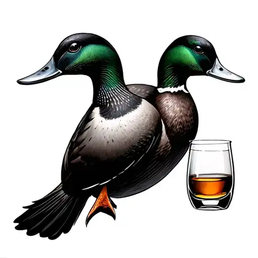 Duck Diving In Whisky Glass
