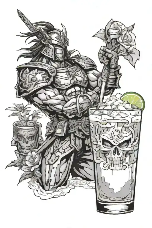 Gundam Conan The Barbarian With A Margarita In Hawaii