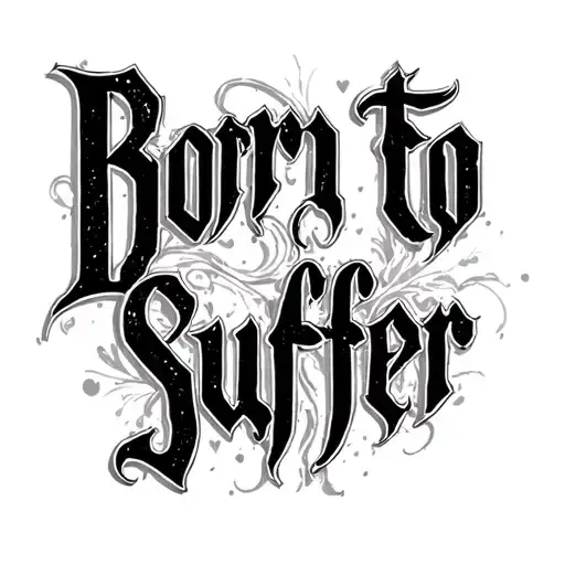 Born To Suffer Letter