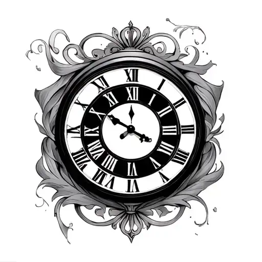 Clock Face And In Memory Loved One