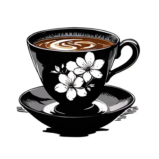 Cup Of Tea Japan Sakura