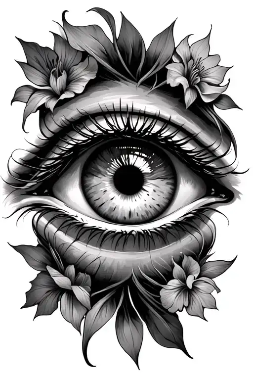 All Seeing Eye Two Iris Abpve Pyarmid