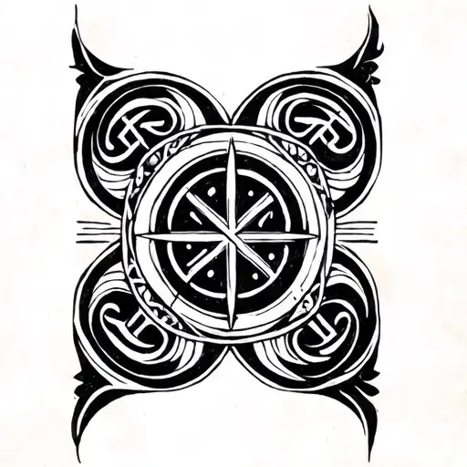 Ancient Symbols On Finger