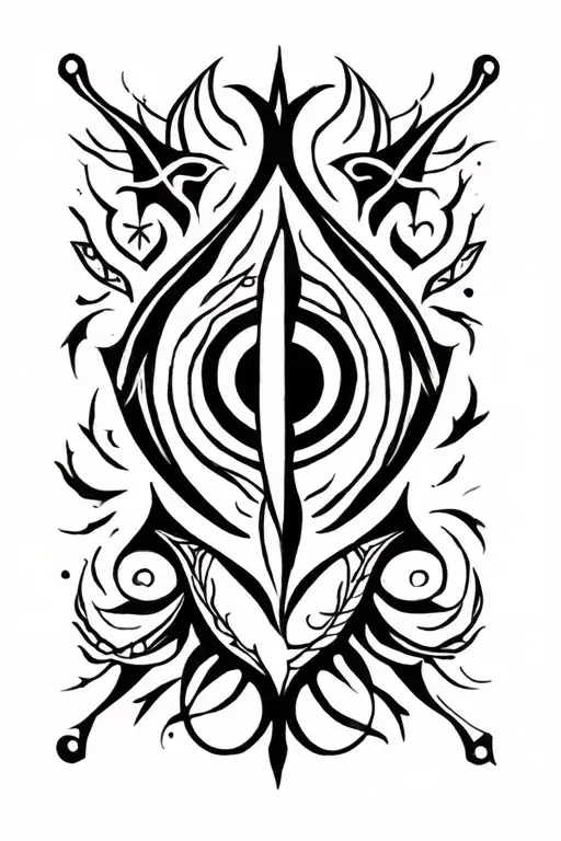 Ancient Symbols On Finger