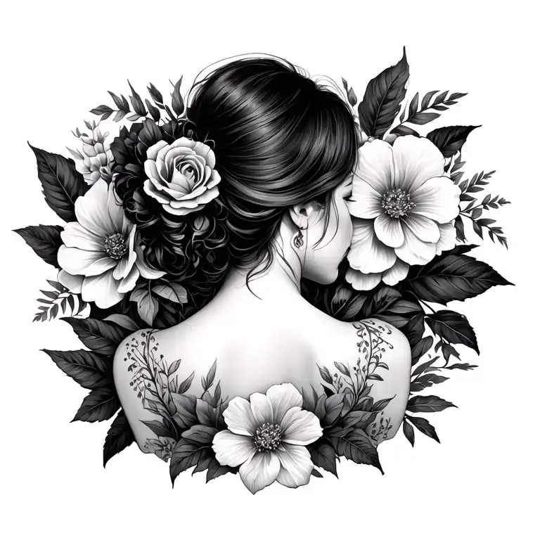 Feminine Garden Back Piece