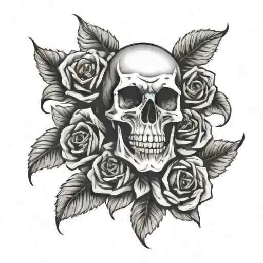 Skull And Roses