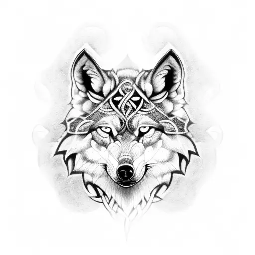 Full Arm Wolf Celtic