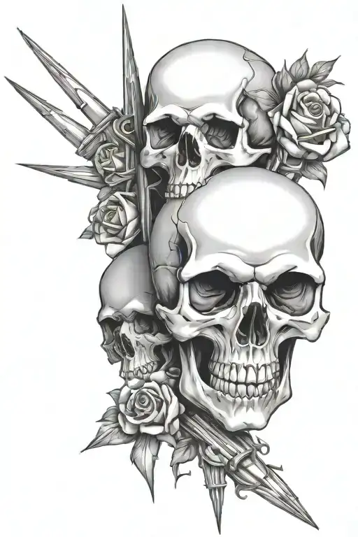 Skulls Impaled On A Spike