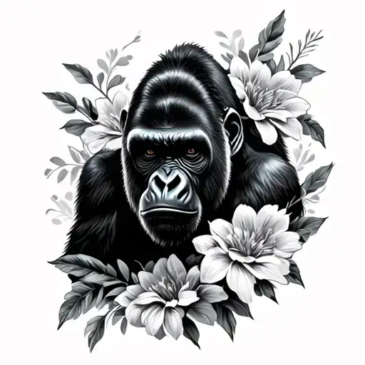 Silverback Gorilla Flowers
