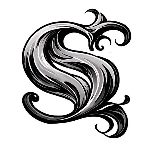 The Letter S As A Wave