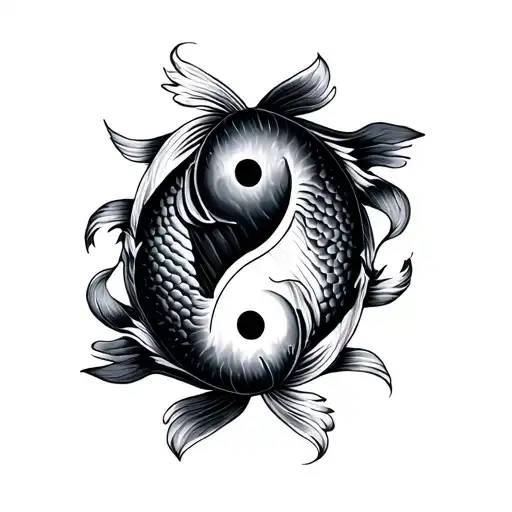 Koi Fish Yin Yang