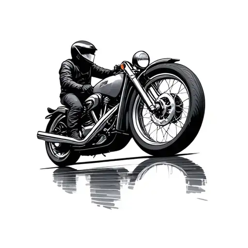 One Wheele Of Motorcycle Riding