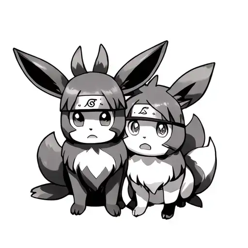 Eevee And Akasuki Naruto
