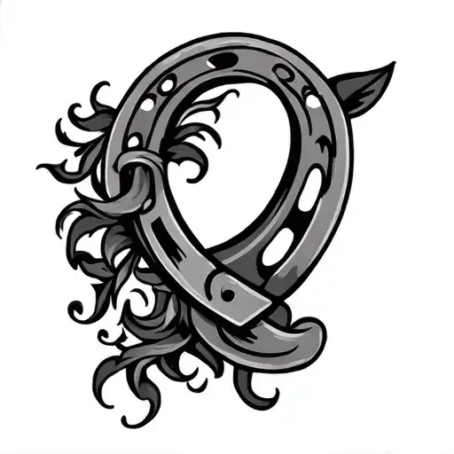 A Fine Line Horse Shoe