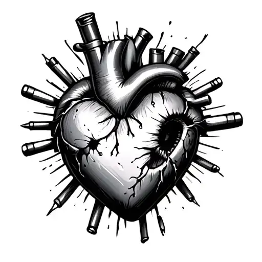 Heart With Bullet Hole