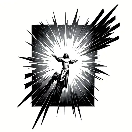 Minimal Geometric Hallelujah Jesus Explosion