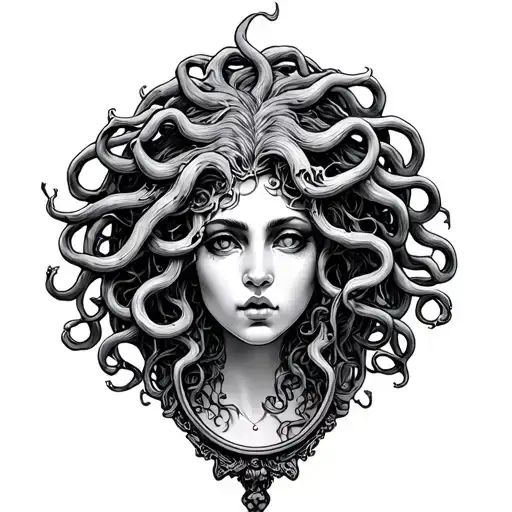 Medusa In A Hand Mirror
