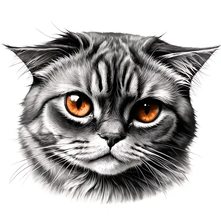 Brown Eye Of The Persian Cat Just The Eyes Looking Straight