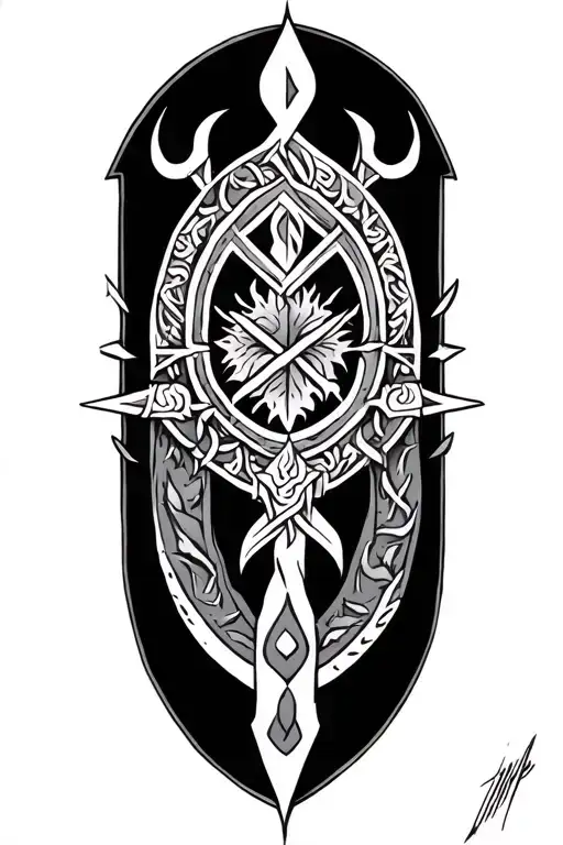 Norse Vegvisir Rune Design