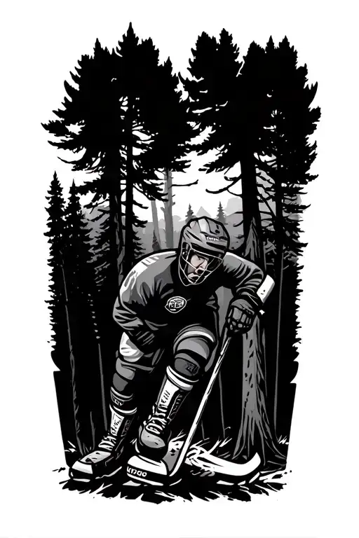 Outdoor Hockey Forest Leg