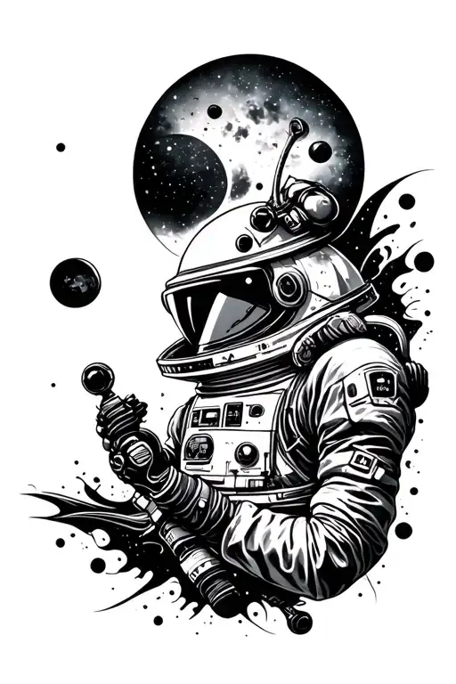 Space Theme Light And Darkness